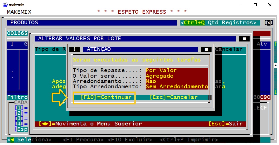 coloque as opções igual a imagem